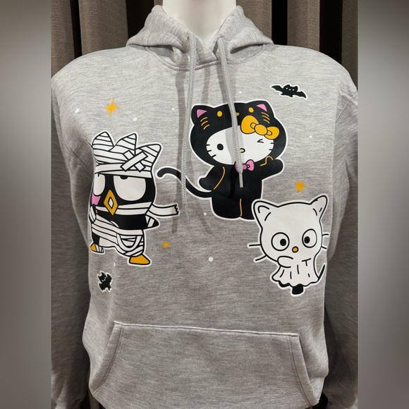 New Hello Kitty Women’s Halloween Graphic Hoodie Sweatshirt Sizes XS and Small - Picture 2 of 10